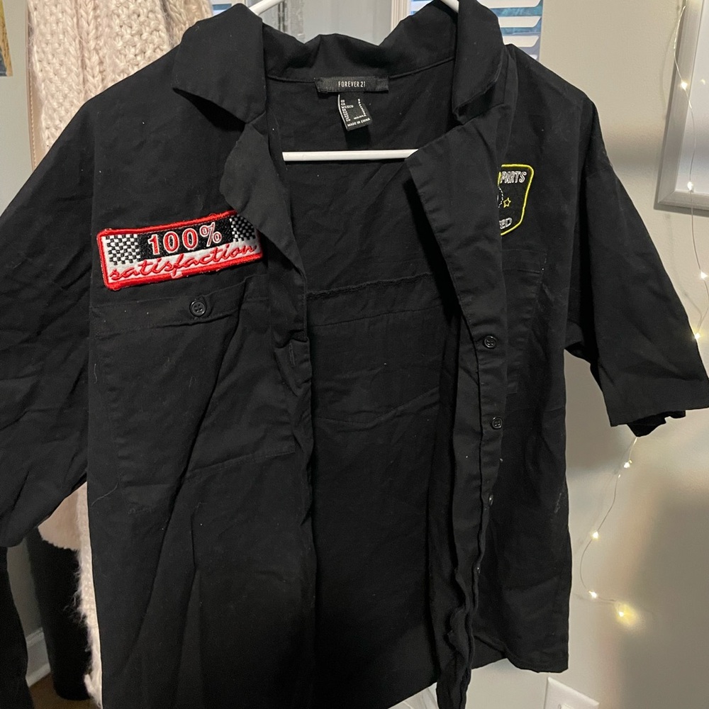 Forever 21 Button-up with Patches